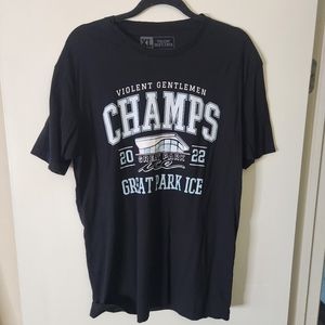 Violent Gentlemen Champs ice hockey tee size XL men's